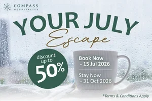 ☔🌿 Escape the ordinary: Up to 50% off your July getaway!