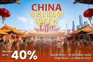 Chinese Golden Week: Save Up to 40% on Your Stay! ⛩🧨🎇