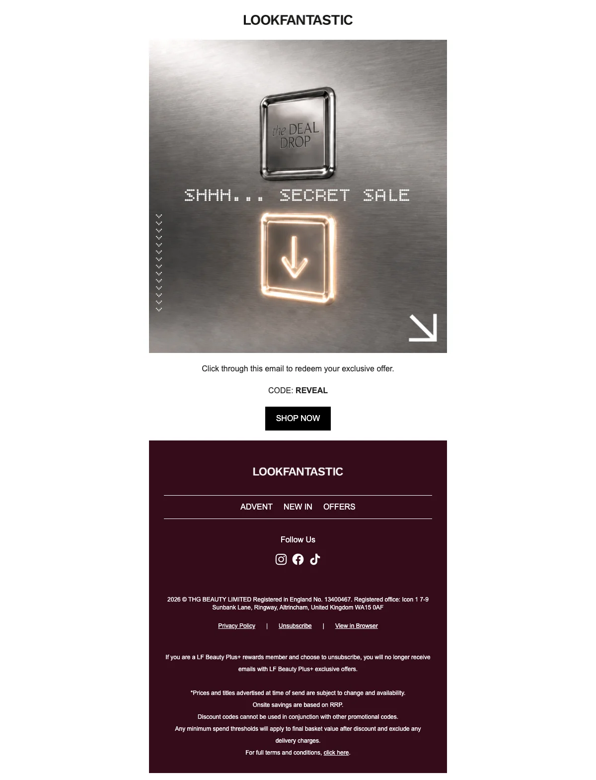 Proof of coupon - LookFantastic - โคดสวนลด: [[ข้อเสนอพิเศษ]] เฉพาะผไดรบเชญ แลกรบผานลงกในอเมล