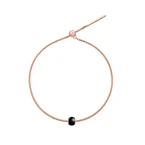 Black Orb Rose Gold Charm + Snake Bracelet RG