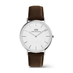 Classic Brown Canvas Silver