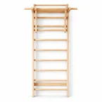บาร์ไม้ ติดผนัง Homefittools Stall Bar รุ่น Wood Plus สีไม้