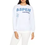 Aspen Colorado Rhinestone Pullover