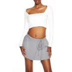 Sweater-Knit Crop Top