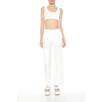 Mid-Rise Straight-Leg Cargo Pants