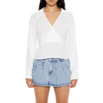 Cutout Surplice Top