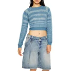 Striped Cropped Sweater
