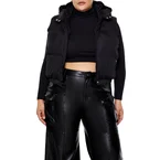 Plus Size Hooded Puffer Vest