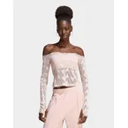 เสื้อแขนยาวผู้หญิง Lace Bardot