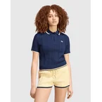 เสื้อโปโลแขนสั้นผู้หญิง Cable Knit Cali