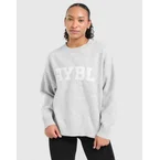 เสื้อแขนยาวผู้หญิง Varsity Oversized Knitted