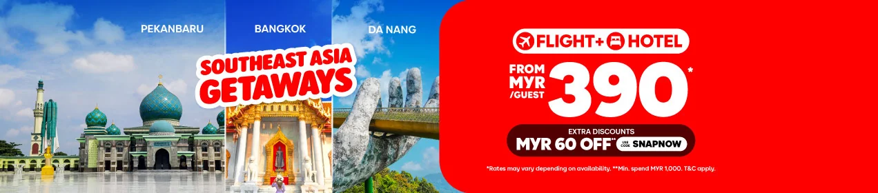 Proof of coupon - AirAsia - AirAsia โคดสวนลด: [[ลด MYR 60]] สำหรบแพกเกจบน+โรงแรม (ขนตำ MYR 1,000)