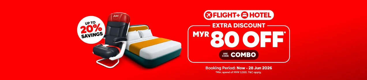Proof of coupon - AirAsia - AirAsia แพกเทยวบน+โรงแรมสดคม [[ลดเพม MYR 800]] จองพรอมประหยดมากขน